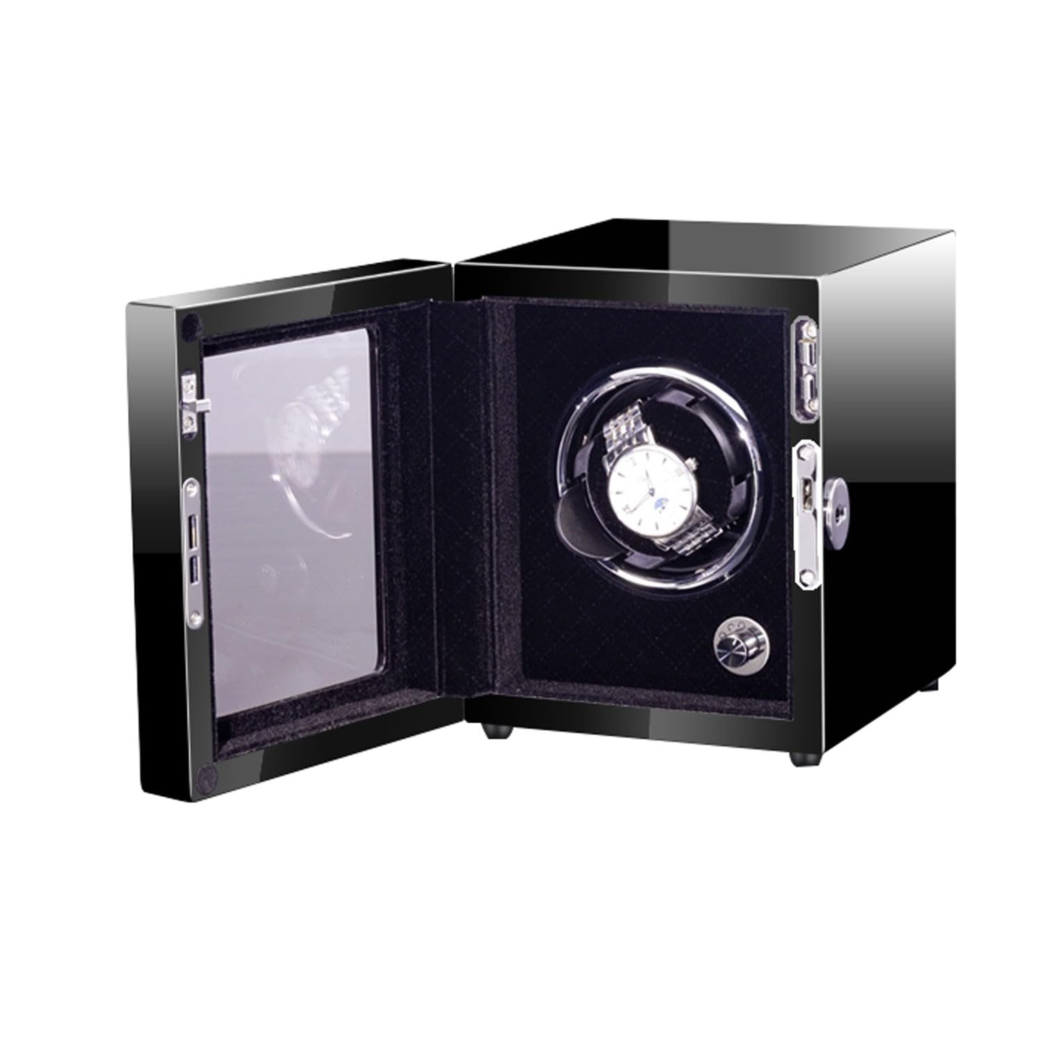 EHVYBDX Watch Winder for Automatic Watches Watch Winders Automatic Watch Winder, Stops When The Cover is Opened, Three Watch Positions to Choose from