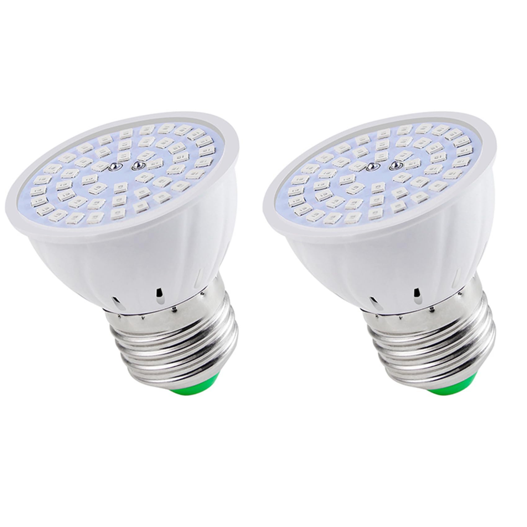 Evliery White 2X E27 80 Plant Grow Lamp Led Full Spectrum Growth Bulbs Seedling Flower Phyto Lamp For Indoor Hydroponic Plants