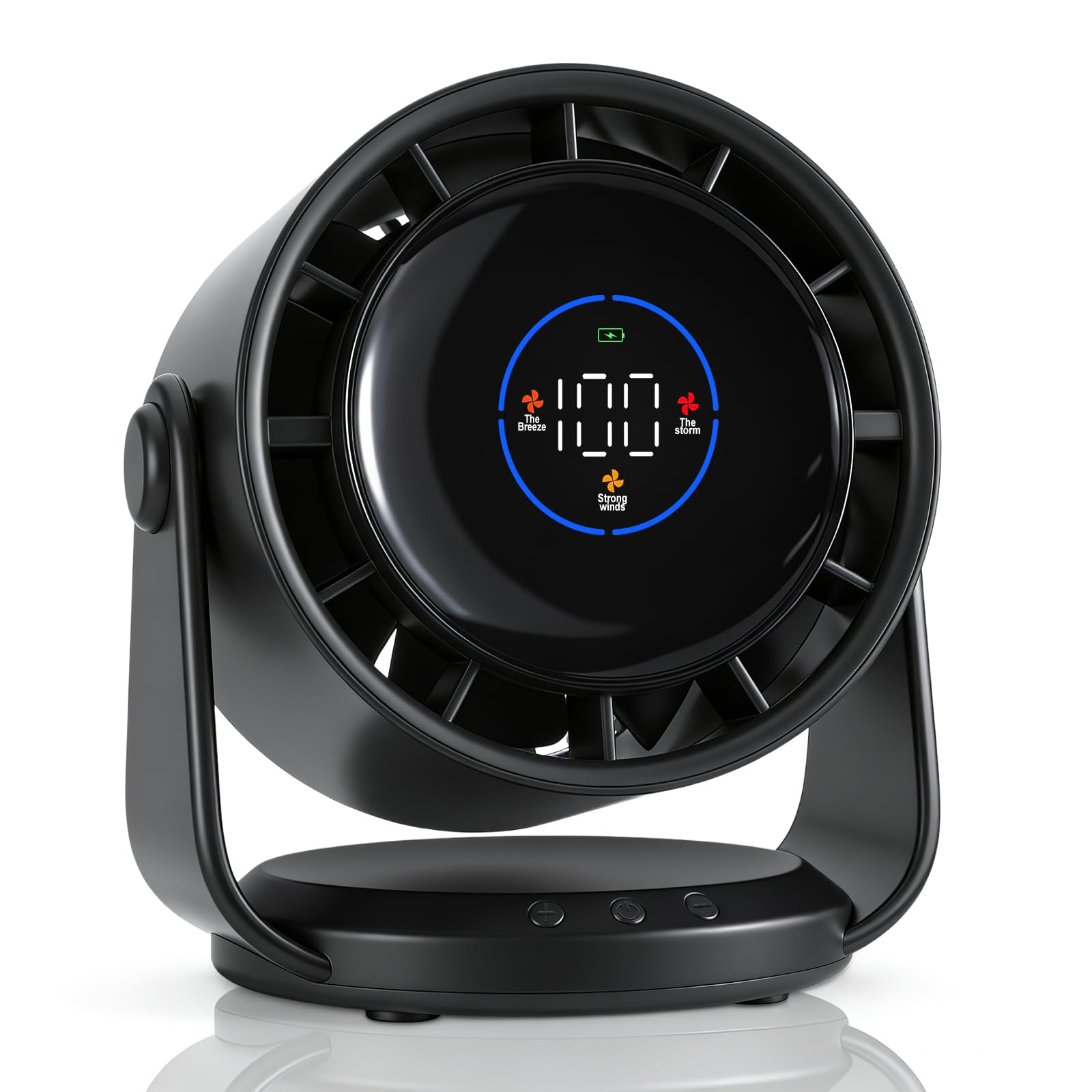 Ventilateur de Bureau Pgtc : Mini Ventilateur Portable Silencieux et Rechargeable pour Chambre