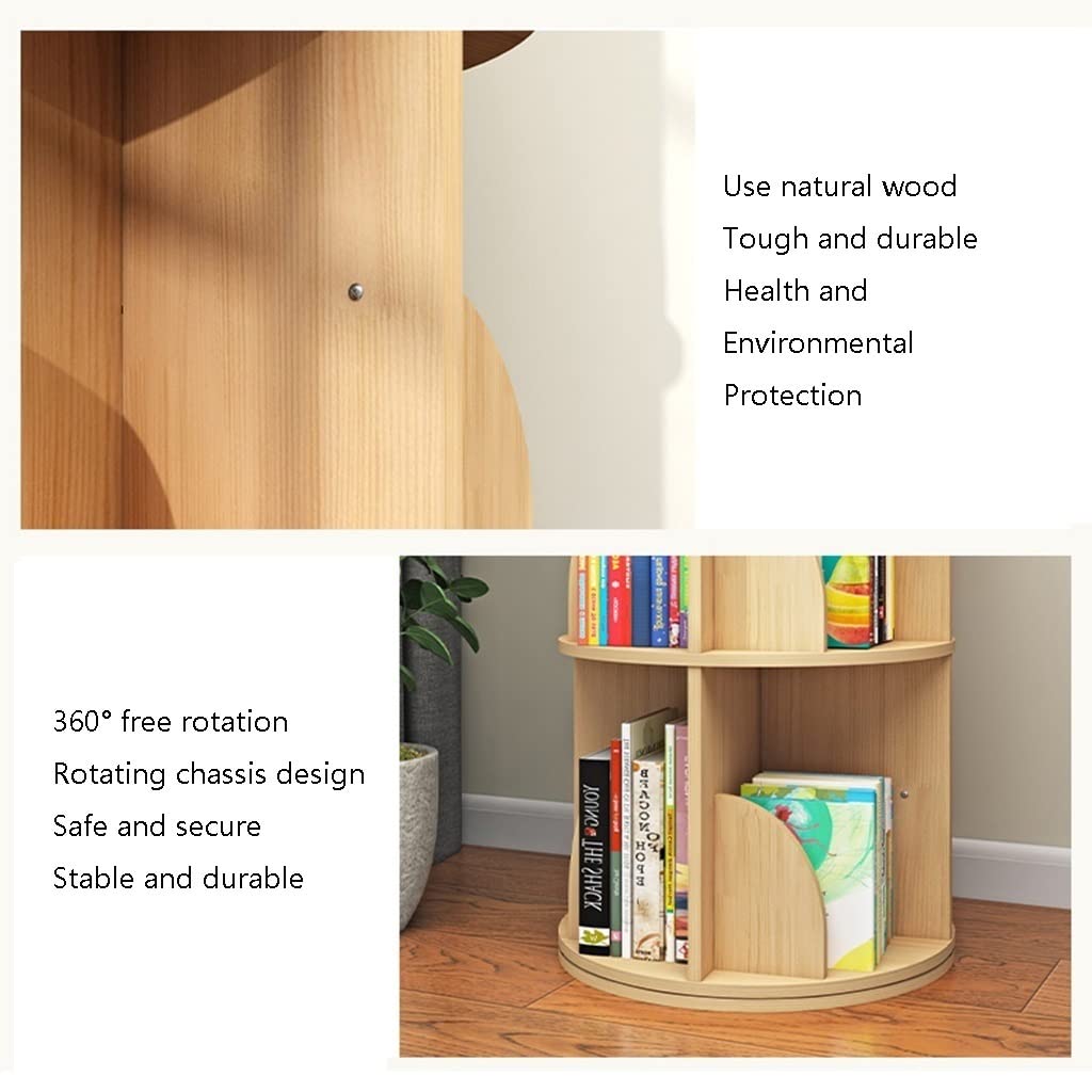 PTUWODS Roterende 360° Boekenplank Boekenkast Kinderboekenkast Vloerstaande