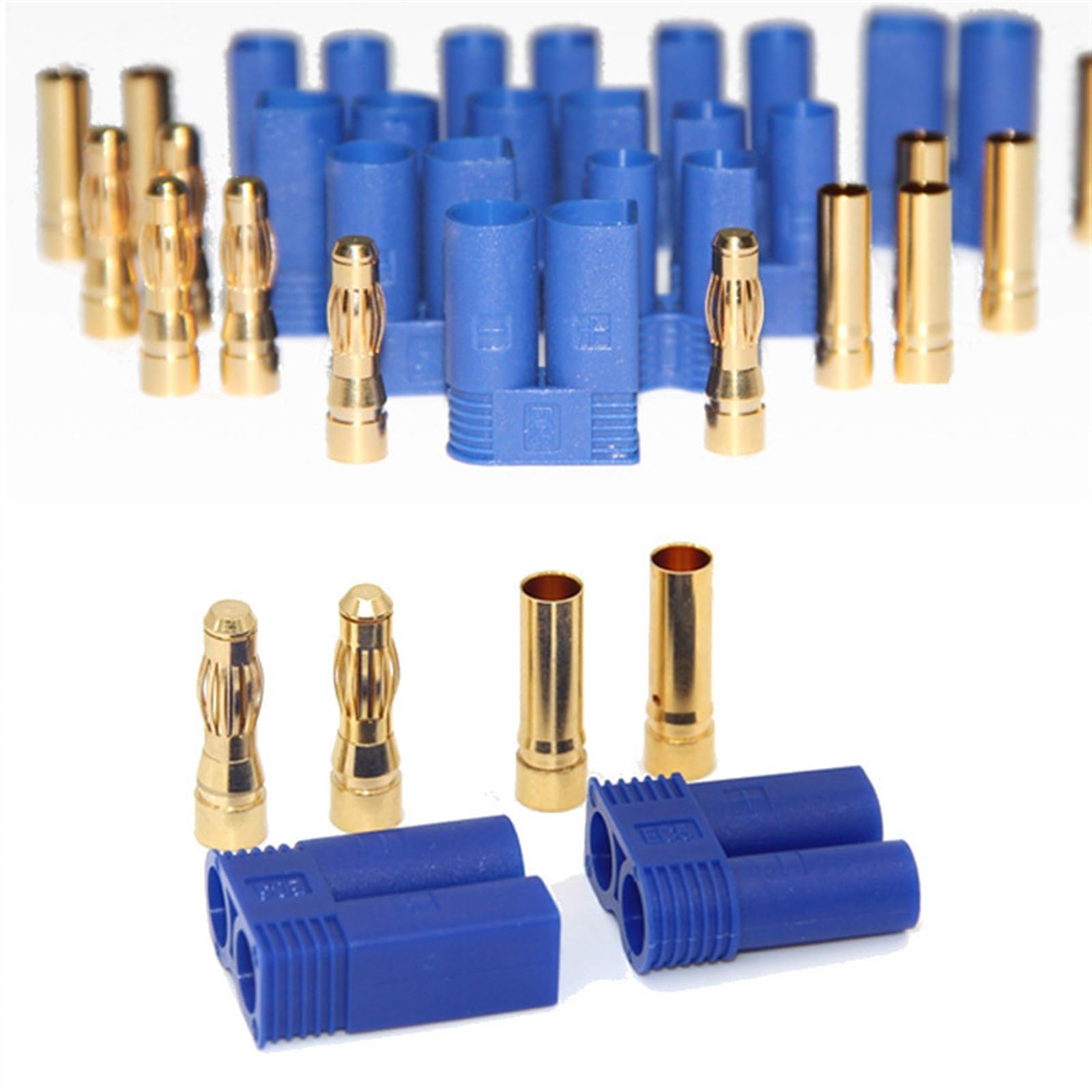 Connecteur de Balle EC2 EC3 EC5 mâle Femelle, 100 Paires, Prise à tête Banane 2.0MM 3.5MM 5.0MM(EC5)