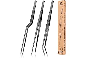 Fine Cooking Tweezers Set: Professional Plating Tongs with Precision
