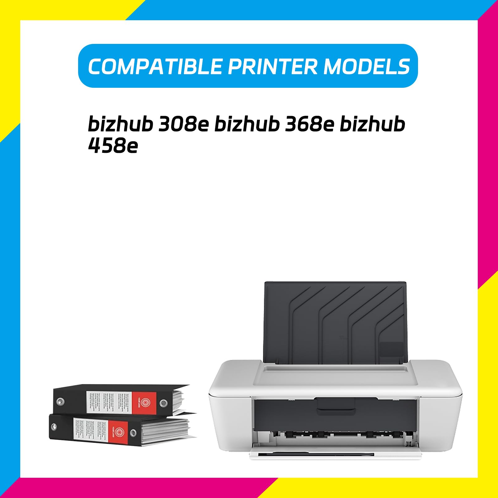 TONERC AA6UR70400(110V) Fuser Unit Compatible for Konica Minolta bizhub 308e bizhub 368e bizhub 458e Printers, High Yield 470000 Pages, with Chip High-Definition Printing (1 Set)