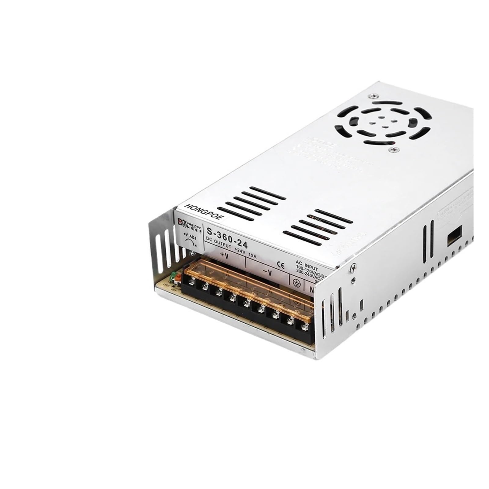 JJKKOZVQF DC 12V 24V 36V 48V Switching Power Supply 220V to12 24 36 48 2A 10A 15A 20A 30A 40A 50A 60A Transformer Power(48V 7.5A 360W)