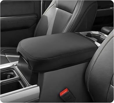 2025 2026 F 250 F 350 F 450 Super Duty Center Console Cover Compatible with 2023 2024 2025 2026 Ford F250 F350 F450 Super Duty Accessories F-250 F-350 F-450 Armrest Arm Rest Console Cover Thin Black