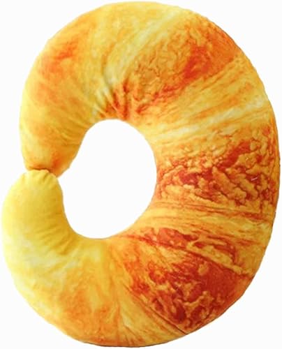 Xing Show Almohada de cuello de camarón de peluche, almohada de viaje, almohada portátil de dibujos animados, almohada de descanso para el cuello