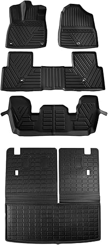 Miniatura 7 de Kingna Alfombrillas de suelo compatibles con Honda Pilot 2023-2024, alfombrilla de carga de elastómero termoplástico, protector de cubierta de