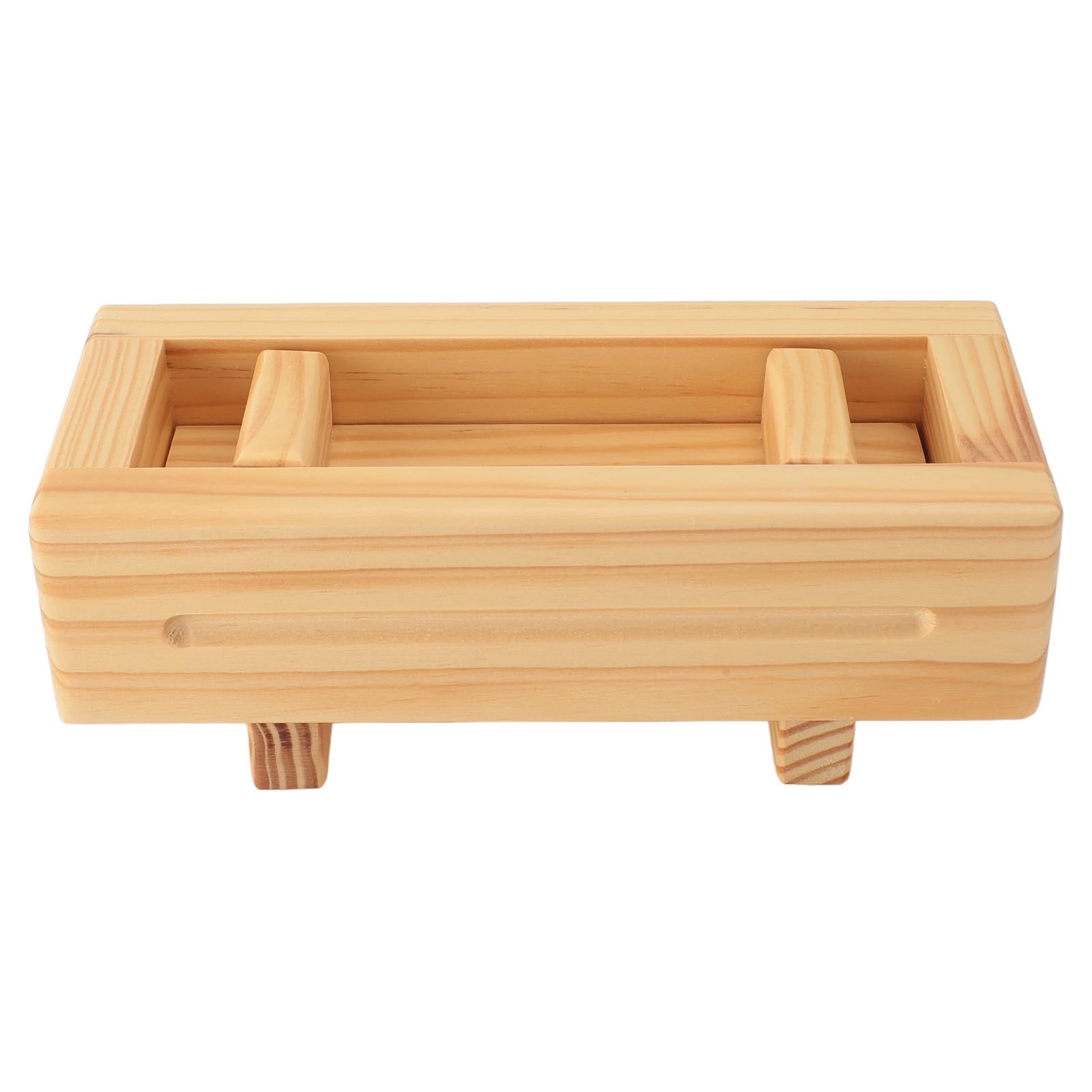 Alomejor Molde de Prensa de Sushi de Madera, Máquina Eficiente para Hacer Rollos de Arroz para la Cocina del Hogar, Material Ecológico Natural de 8,9x3,1x3,7 Pulgadas