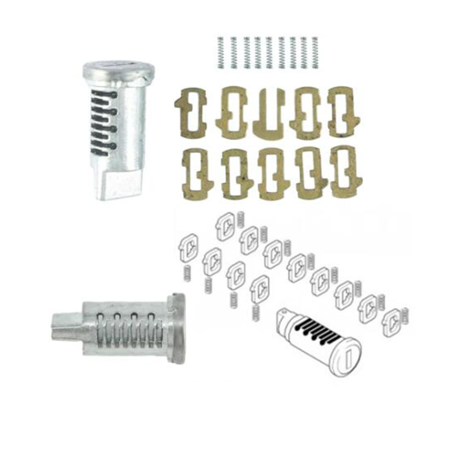 Viviance Coffre supérieure de selle Boîte à clés Cylindre à clés Bouchon de bouchon Cylindre compatible avec BMW R1250GS R1200GS - 1 PIÈCE