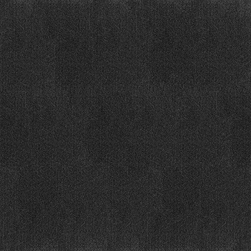 Ribbed 18" X 18" Carpet Tile In Black Ice #TOP7