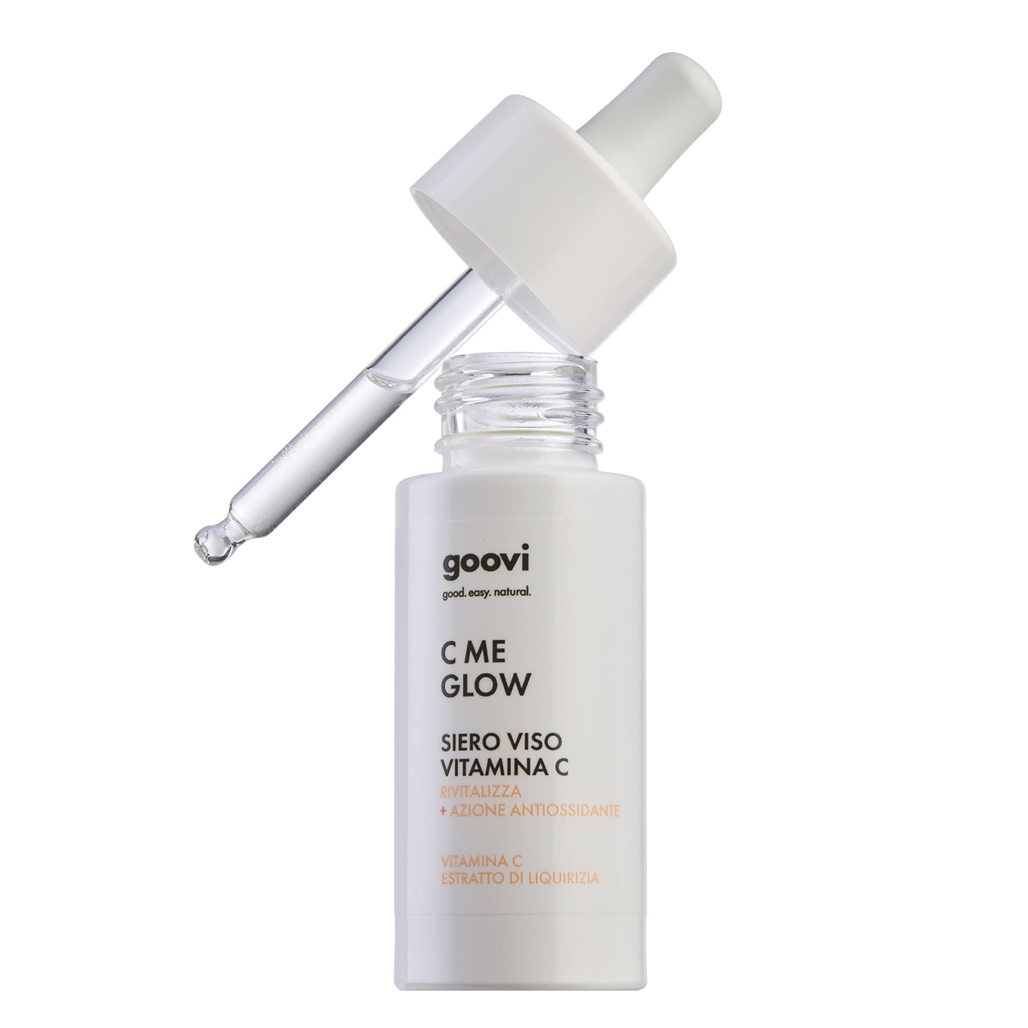 GOOVI C Me Glow Vitamina C Face Serum - Siero viso per una carnagione radiosa, antiossidante e idratante, 30 ml