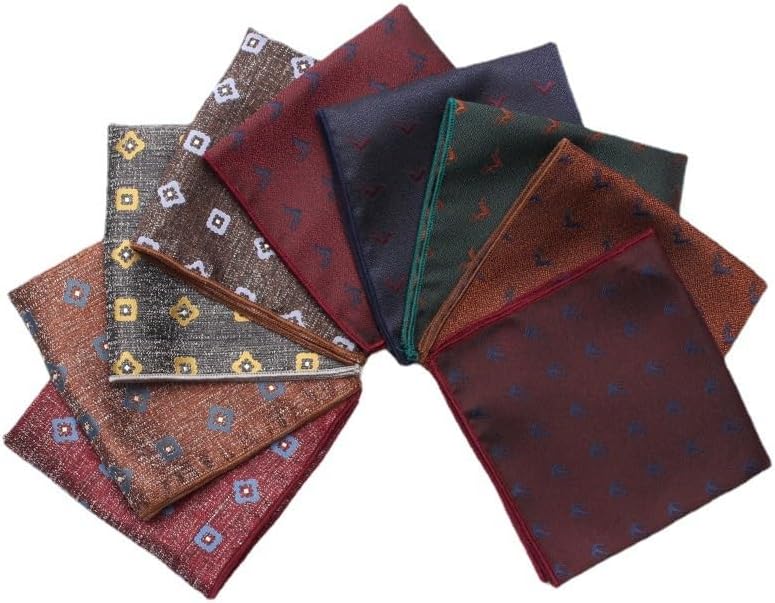 Men's Wedding Polyester Square Suit Handkerchief Pocket Towel Multicolor Chest