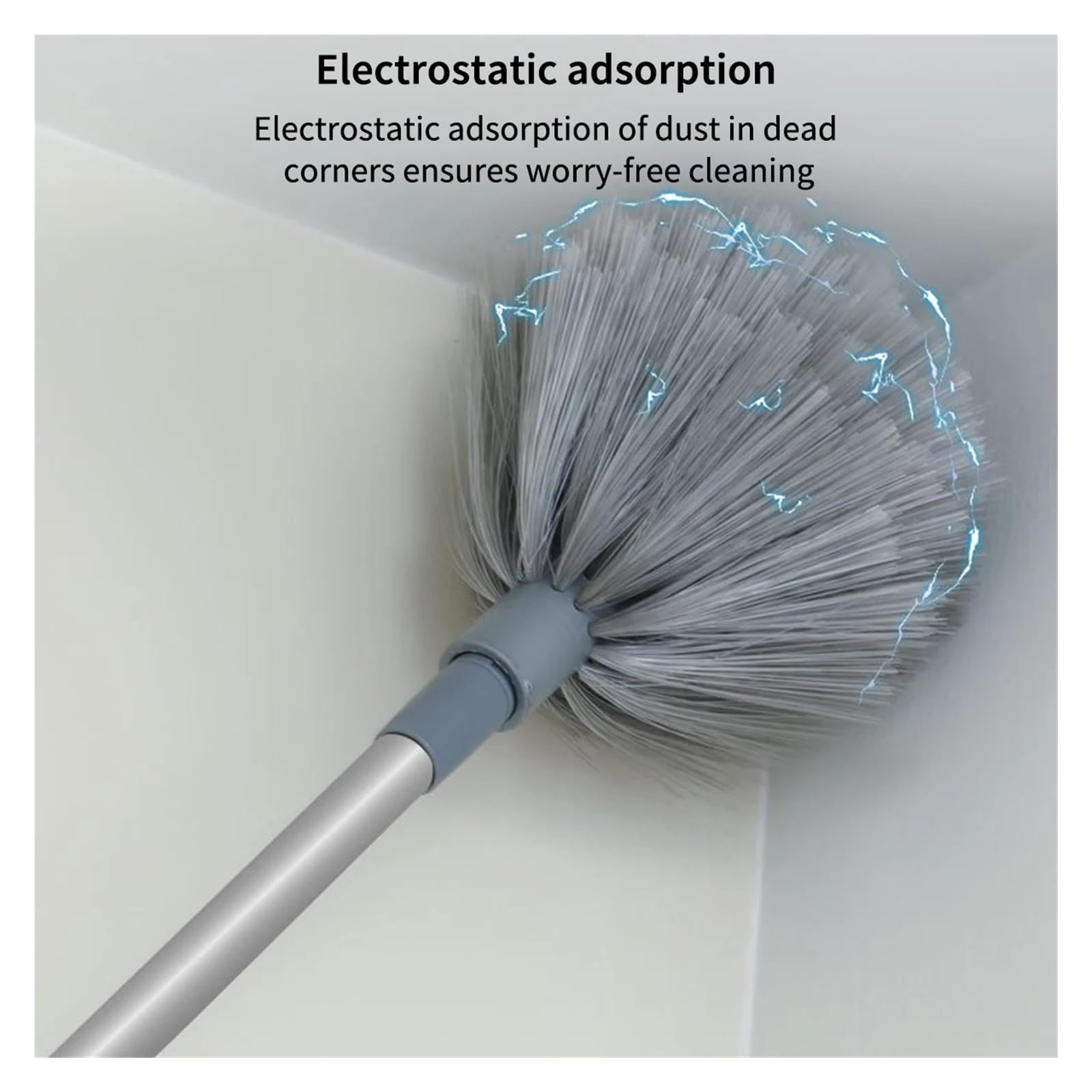 Plumero Cepillo Multifuncional De Microfibra | Mopa De Microfibra Gap, Plumero Telescópico Lavable Y Extensible