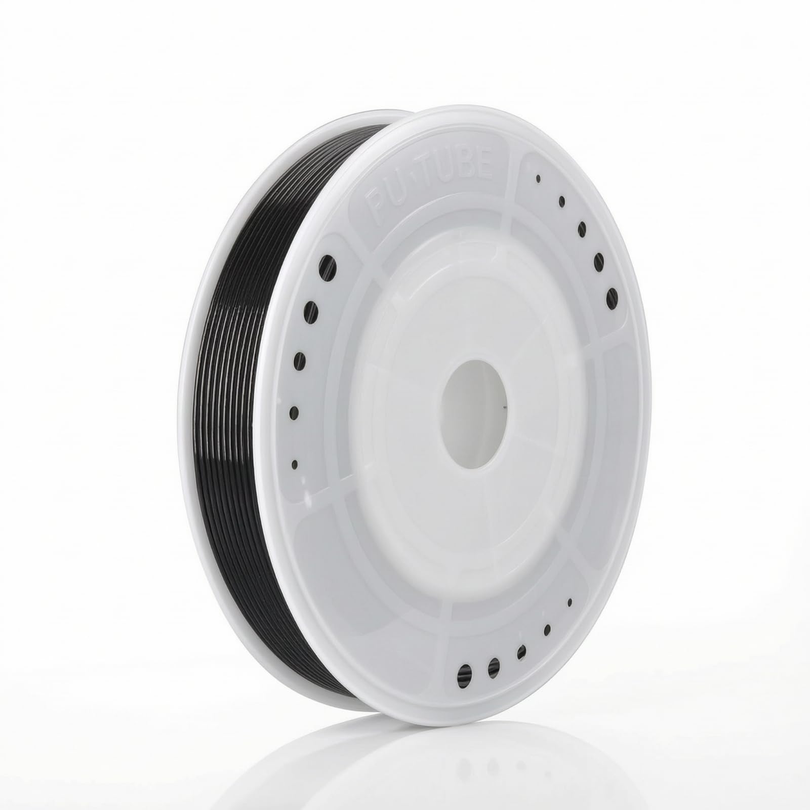 Tubo PU a Spirale Termotollerante Tubo Spiralato in Poliuretano Flessibile per Impianti Pneumatici, Garage, Nero