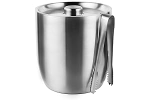 Tiken 3L Double-Wall Vacuum Insulated Stainless Steel Ice Bucket