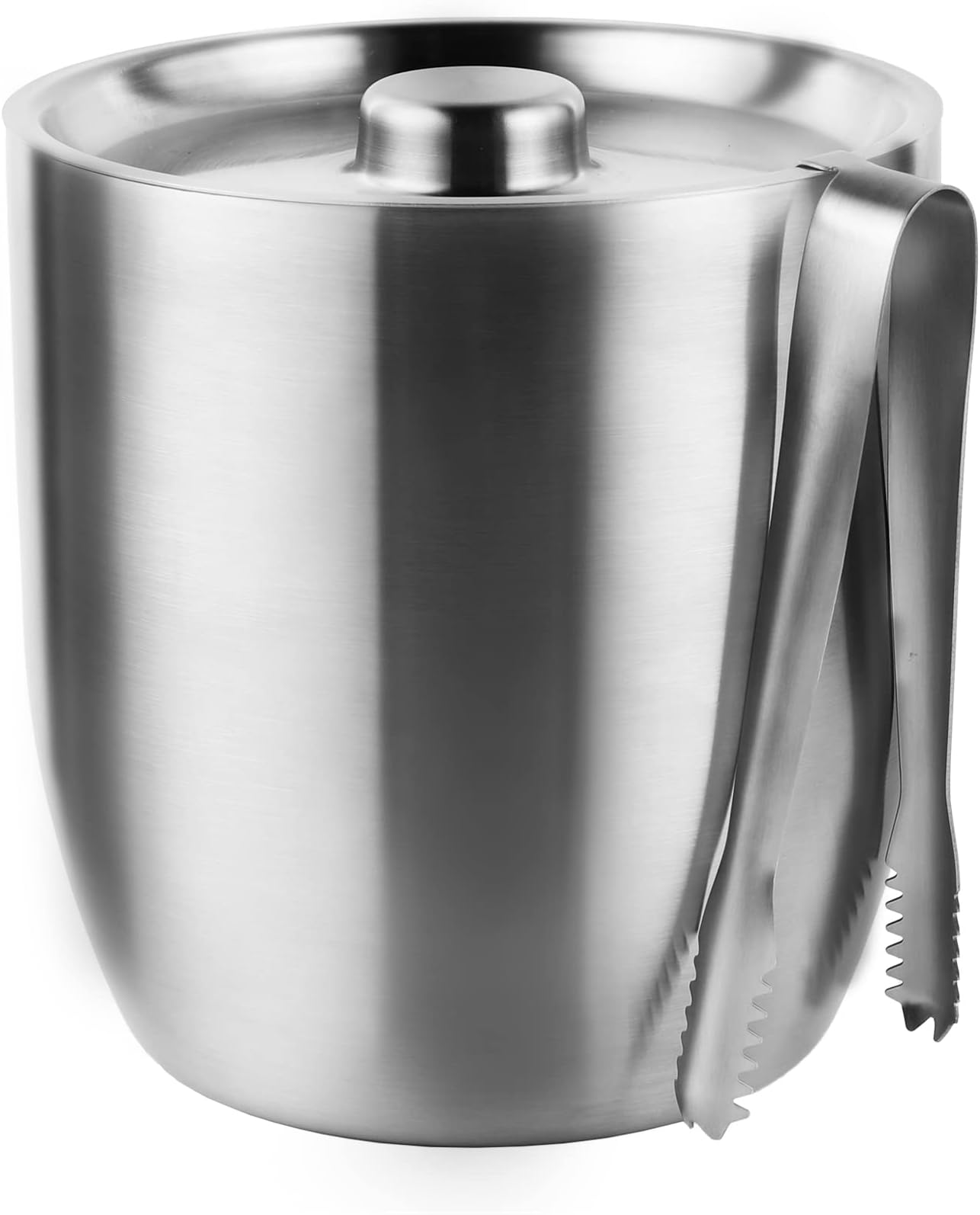 3L DoubleWall Insulated Ice Bucket with Lid, Tong