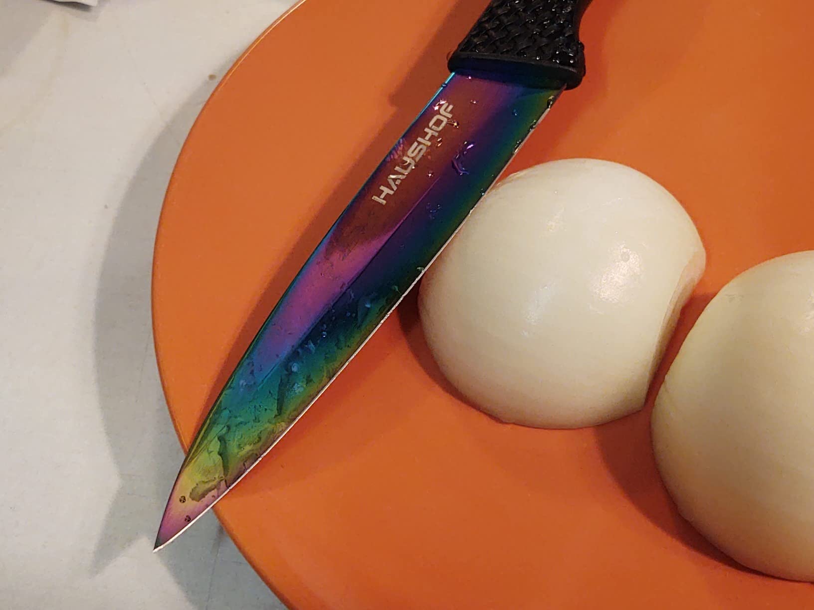 6/mo Finance HAUSHOF Kitchen Knife Set, 5 Piece Rainbow Knife Sets