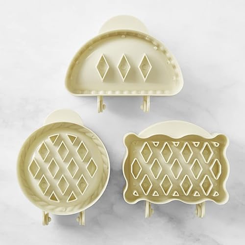 Miniatura 4 de Gasusen Mini moldes clásicos para tartas de mano, prensa de bolsillo para tartas, moldes para prensatelas de bolsillo de masa, juego de pastel de