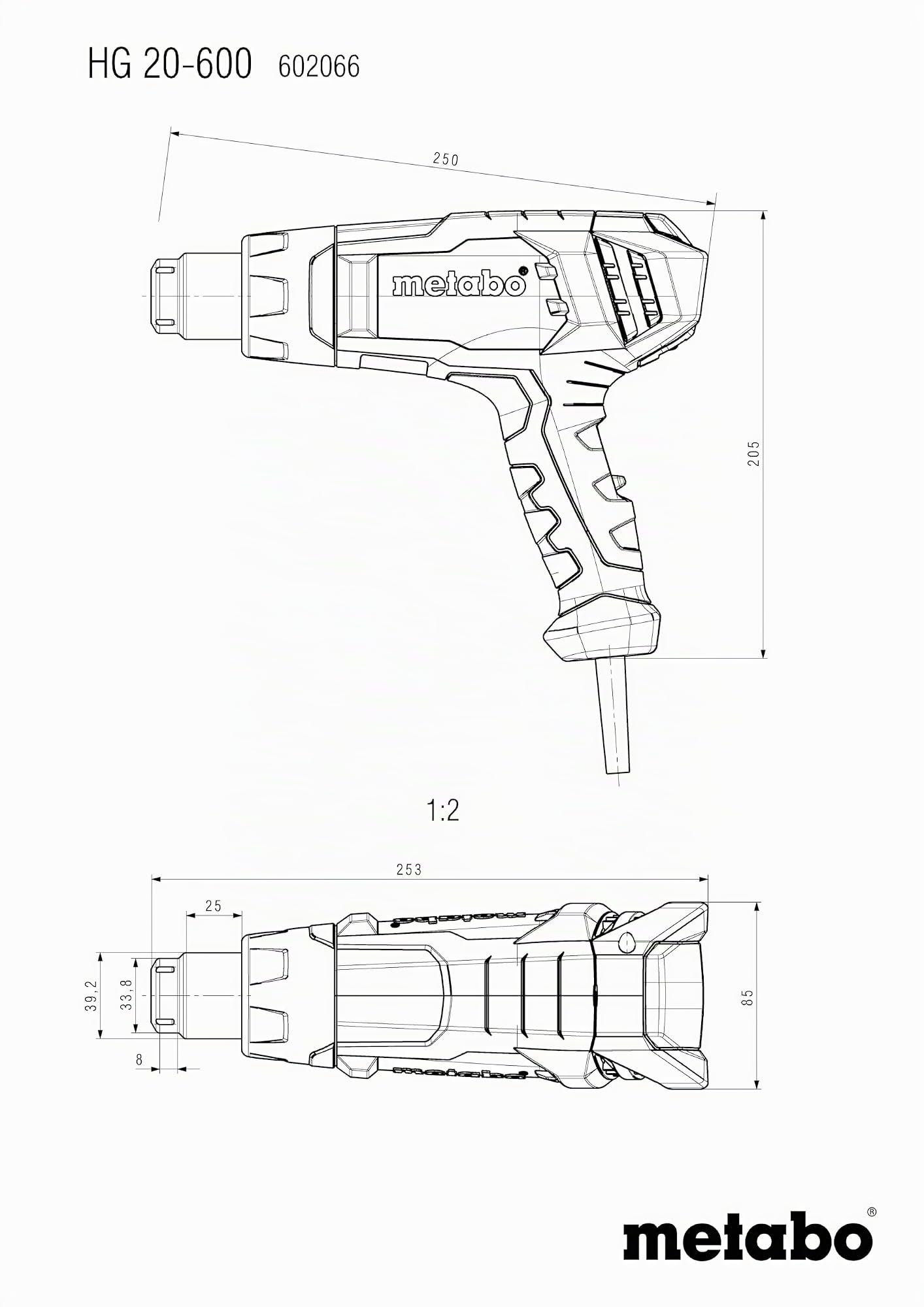metabo HG 20-600
