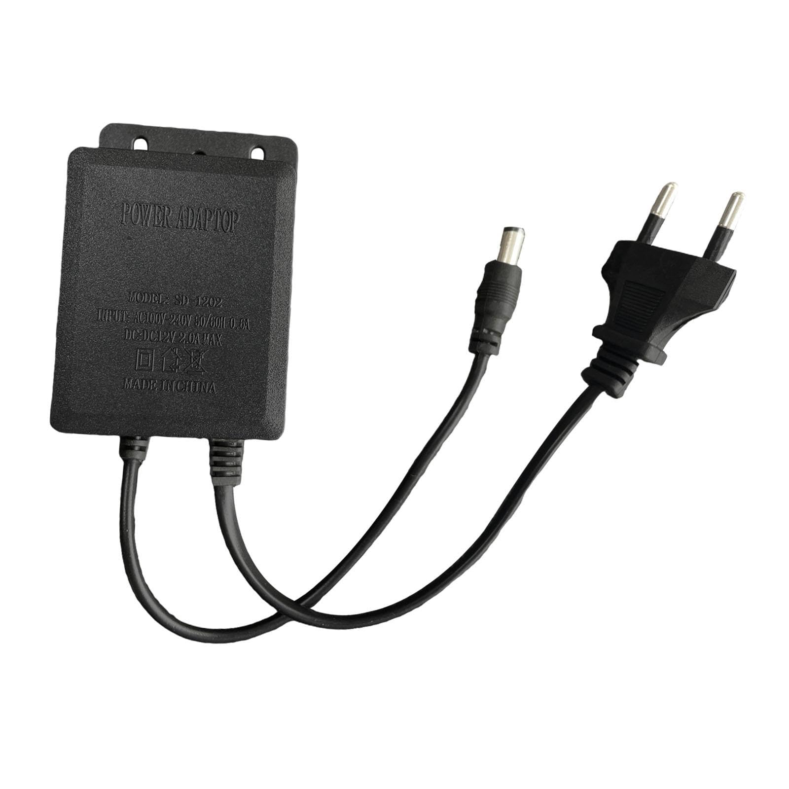 CLUB BOLLYWOOD®12V 2A AC Adapter Charger Power Supply Cord for CCTV Camera LED Strip Lights black|Business&Industrial|Electrical&Test Equipment|Electrical Supply Equipment|1X1X2V 2A Ac Adapter Charger-image-32