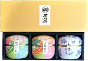 Amazon.co.jp: 葉桐 鈴子缶3個セット 50g×1 35g×2 静岡茶 緑茶