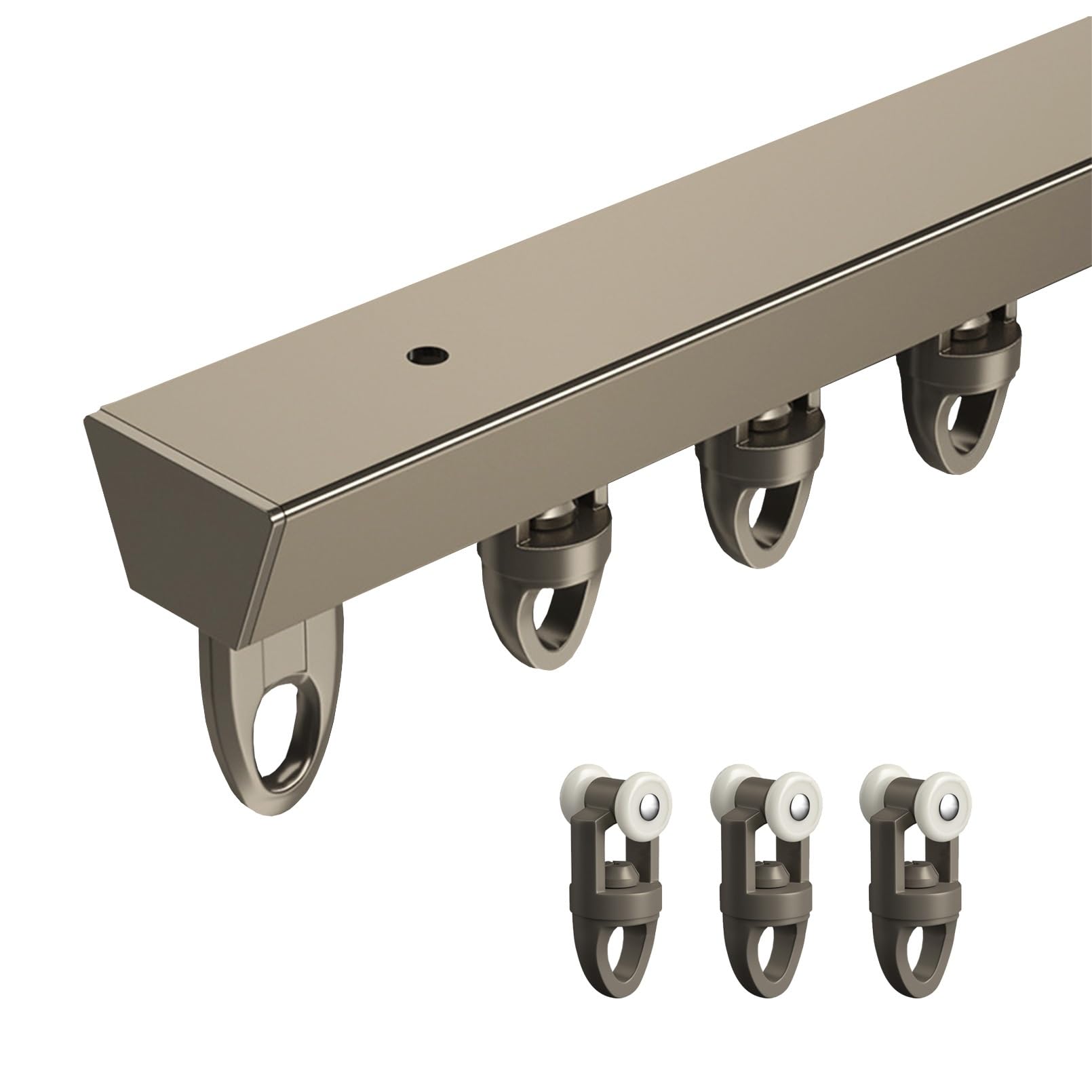 Rail de plafond en aluminium pour rideaux robustes Générique cloisons de séparation rail droit