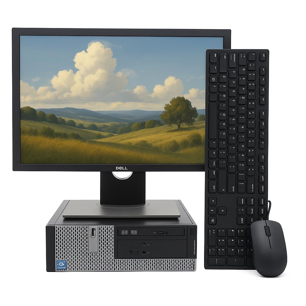PC familiar reacondicionado completo | Intel Core i7 | 16GB RAM | HDD de 1 TB | Windows 11 Pro | Pantalla VGA de 22″ | Teclado WiFi | Smart Working | Garantía de 12 meses compatible, potente y