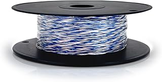 Jarretière Waytex 36501 telefónico 2 Hilos 100 m, Color Azul y Blanco