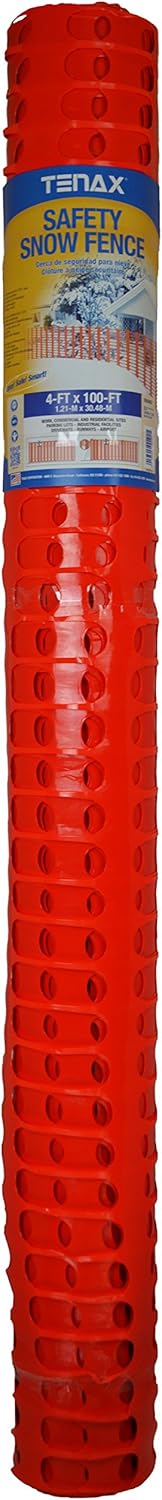 Tenax Safety Snow Fence 4-ft x 100-ft Black