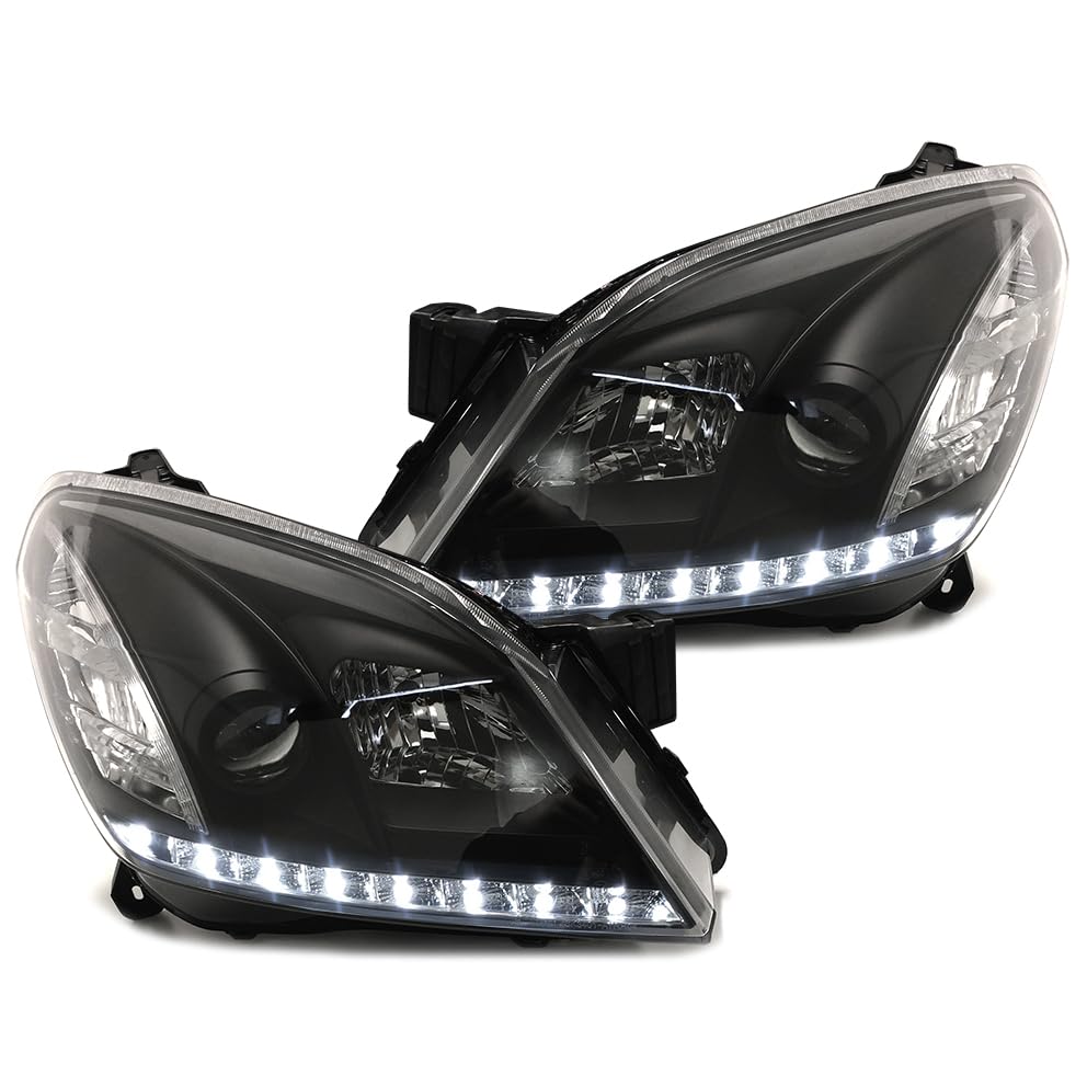 EUROPETUNING - 00522 - PHARES FEUX AVANTS DEVIL EYES LED NOIR COMPATIBLE OPEL ASTRA H BERLINE GTC ET TWIN TOP