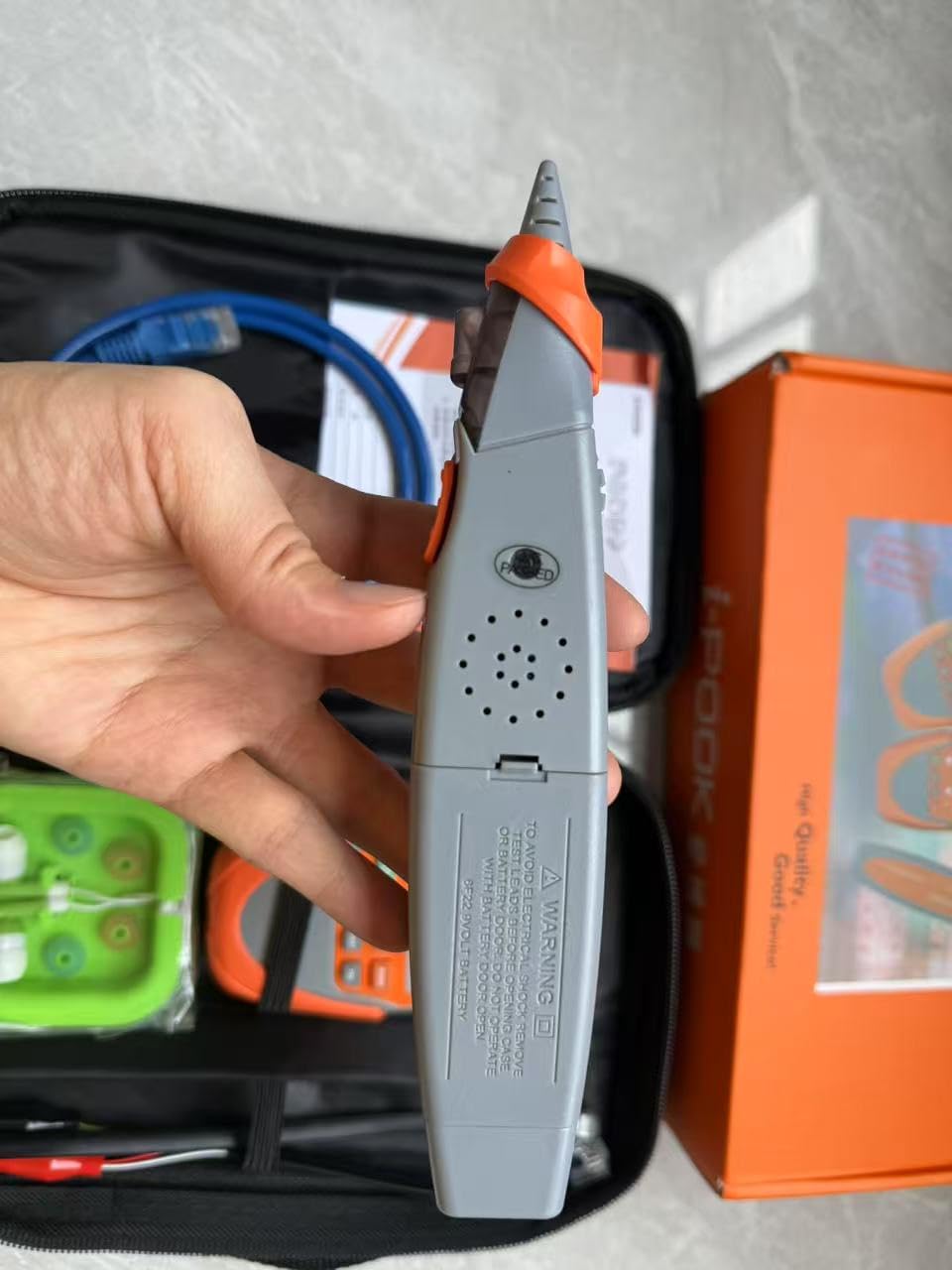 i-POOK Medidor de nivel sonoro SL-4022 de 30 a 130 dB, medidor de decibelios, medidor de ruido, rango automático, sonda separada, salida CA, funciones de memoria, medidor de dB, detector de volumen,