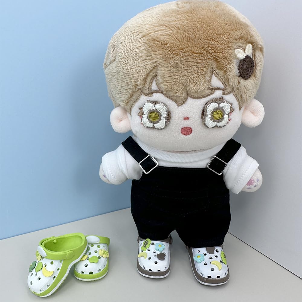 niannyyhouse 15cm 17cm Doll 1/6 BJD Shoes Length 4.3cm Doll Accessories Dressup (Purple+Brown)