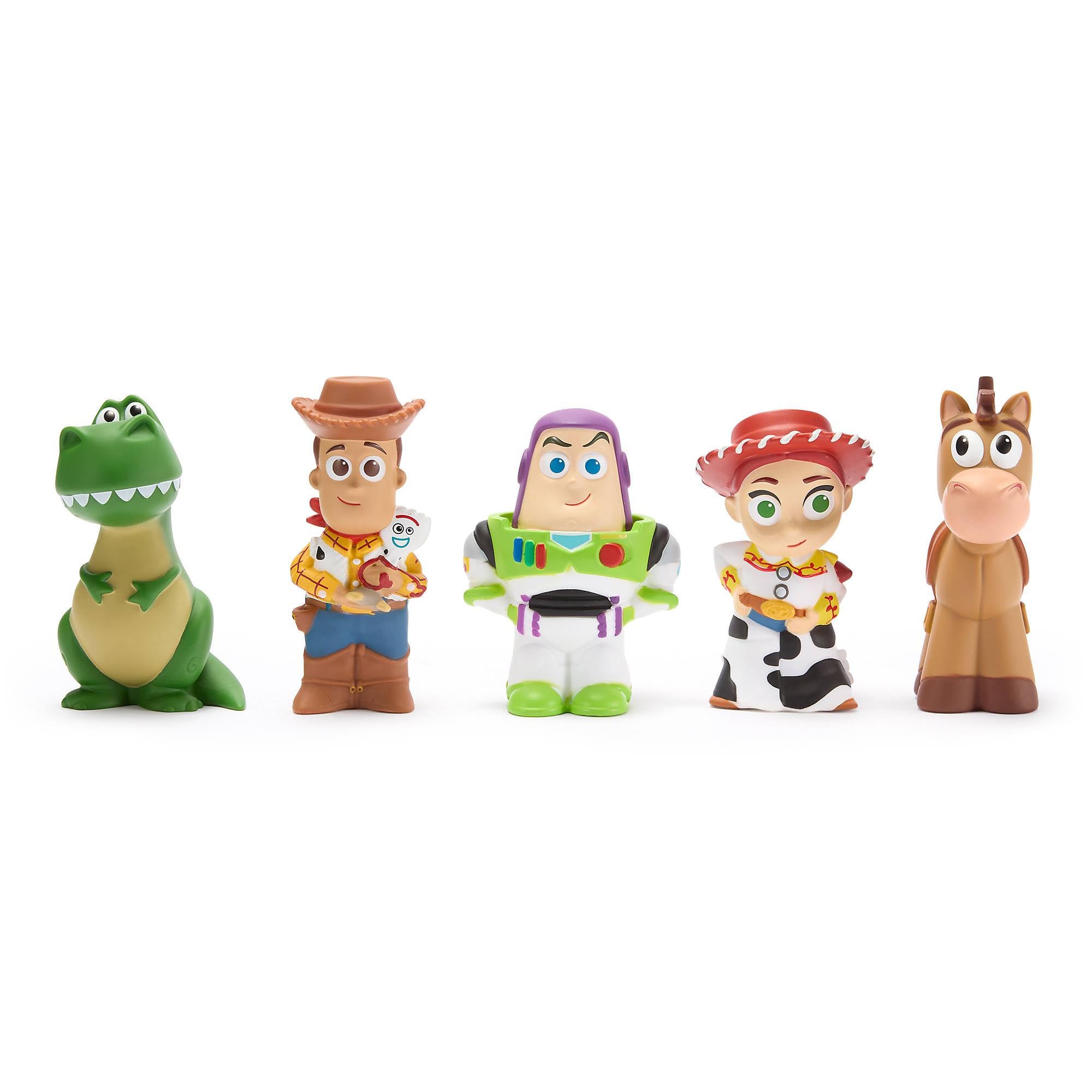 Disney Store Official Toy Story Bath Toy Set, 5 Pc, Includes Buzz Lightyear, Woody, Jessie, Bullseye and Rex, Bucket with Straining Lid, Bath, Paddling Pool and Garden Toy, 6 months+ โ image 1