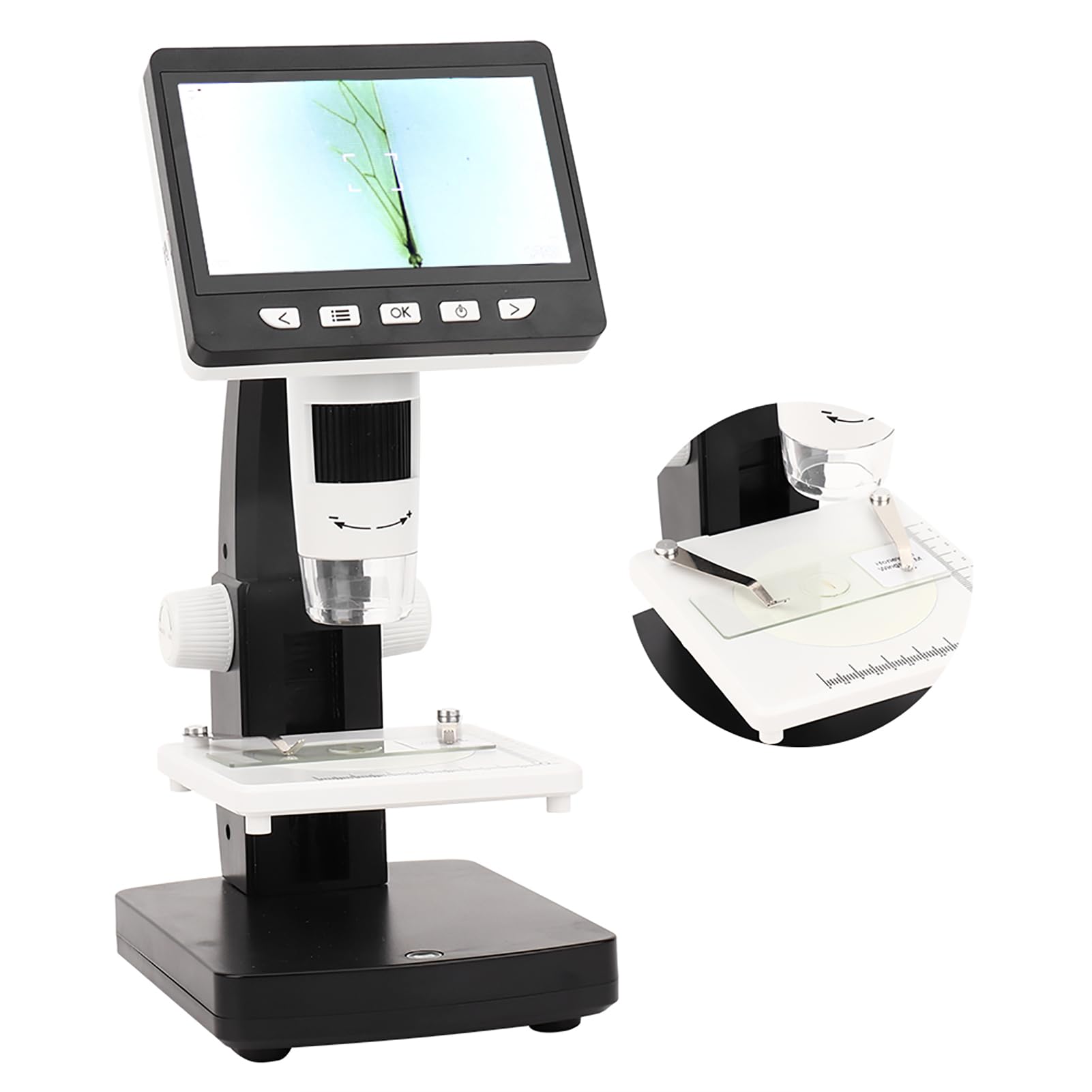 FTVOGUE Microscopio, Microscopio Digital HD 1000X con Pantalla 1080P,