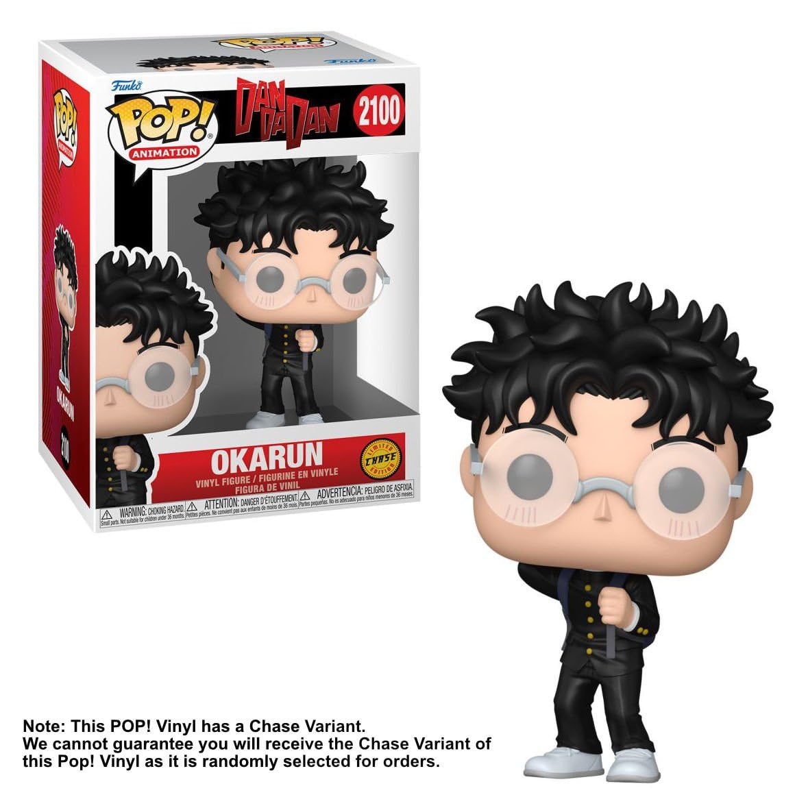 Funko POP! Animation: Dandadan, Okarun, 1 in 6 chance of receiving the rare Chase variant, Styles may vary - Image 3
