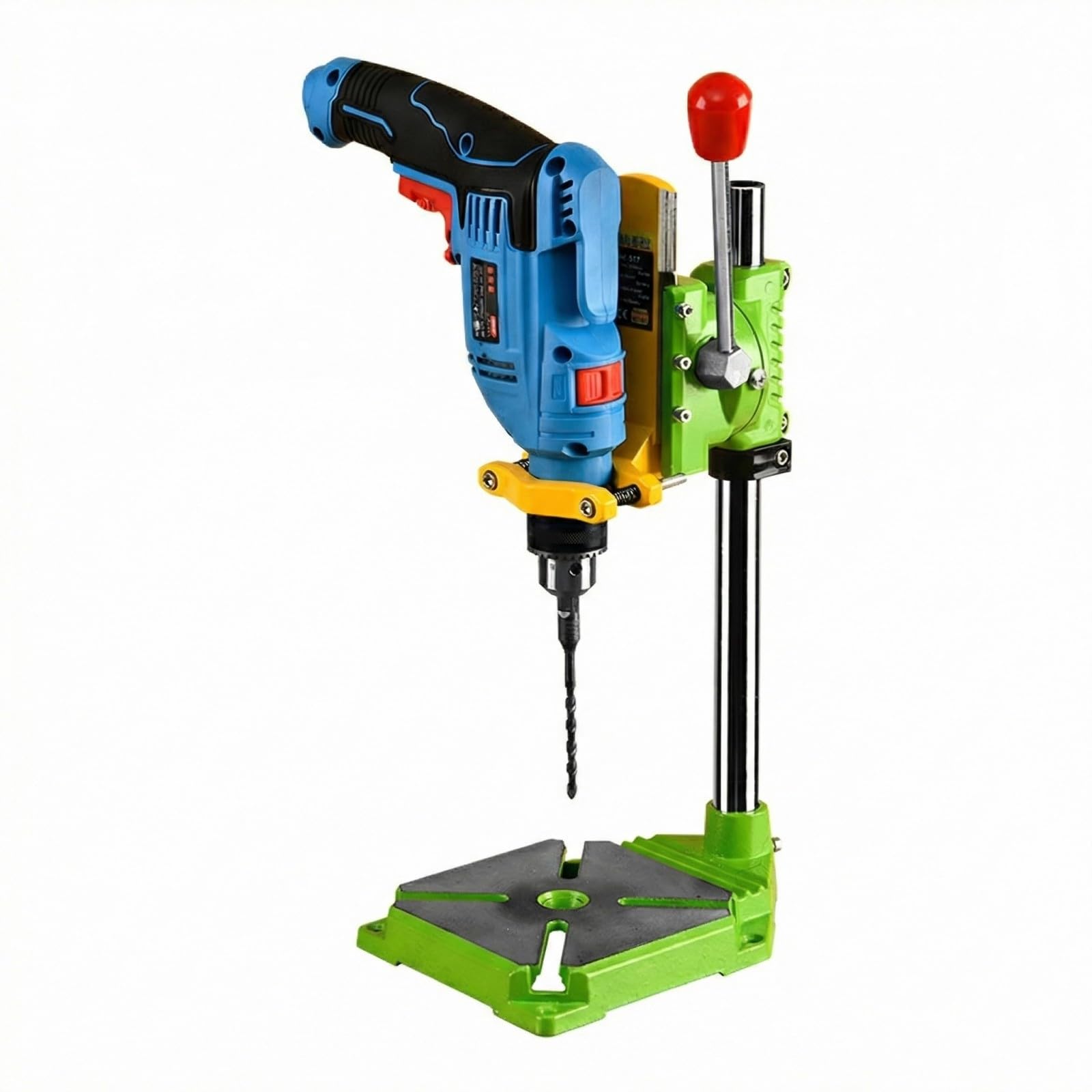 Soporte universal para taladro con escala deslizante y base antideslizante para operaciones de perforación seguras y estables, soporte de taladro eléctrico
