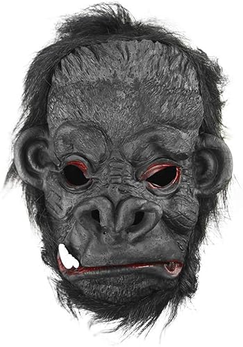 Disfraz de Halloween peludo de cara completa Cosplay látex hombre lobo máscara carnaval Pascua fiesta temática accesorios casa encantada