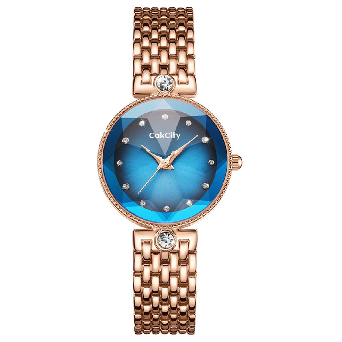 CakCityFashion Vintage Square Watches for Women Ladies Watch Classic Roman Numeral Analog Quartz Wrist Watch Glitter Crystal Female Women Watches