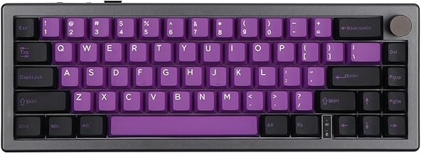 EPOMAKER EK68 65% Gasket NKRO Hot Swappable 2.4Ghz/Bluetooth 5.0/USB-C Wired Mechanical Gaming Keyboard with Knob, South-Facing LED, 3000mAh Battery, RGB Backlight for Win/Mac (Flamingo Switch)