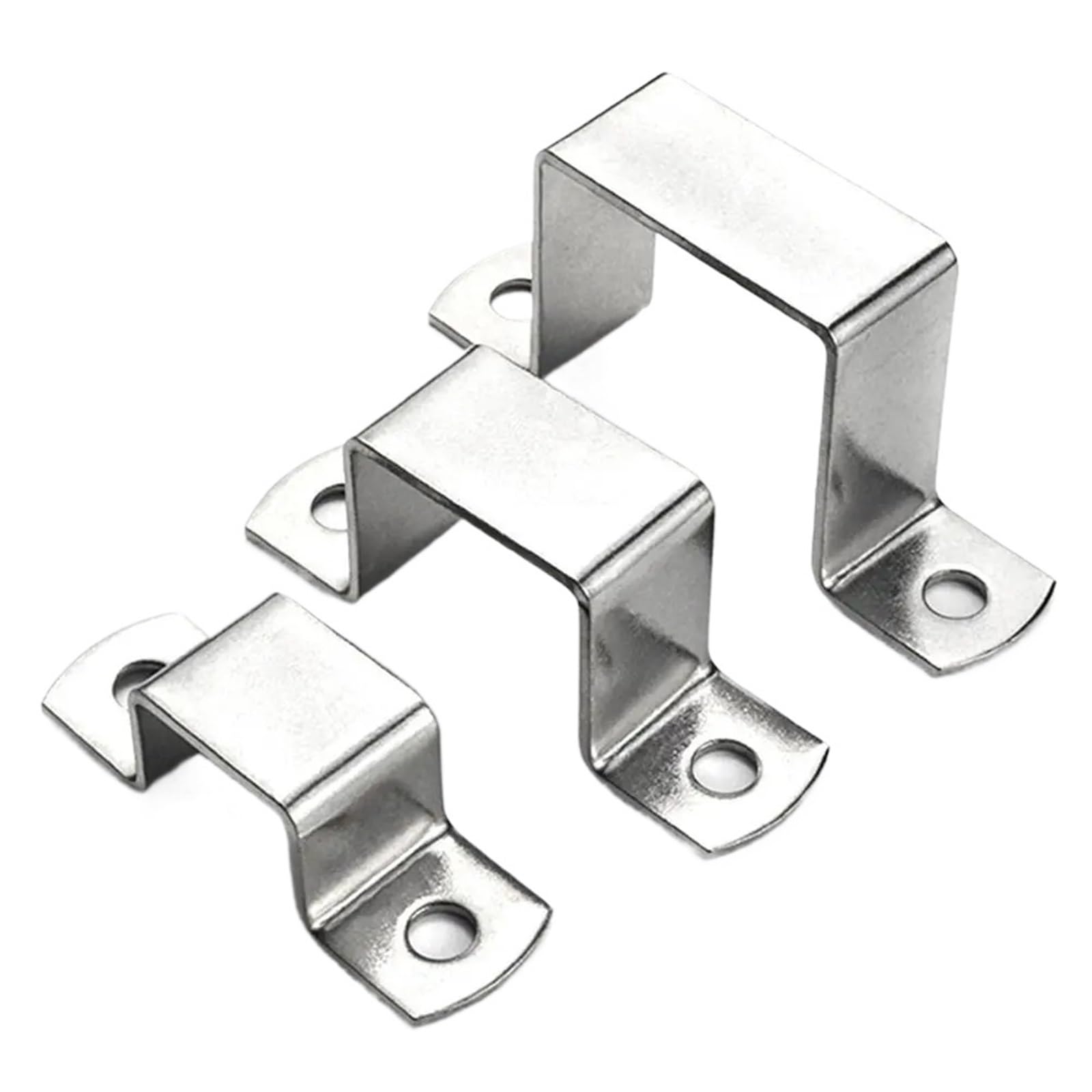 Hqycl One Color 1Pcs Saddle Clip Horseback Hose Clamps M-Shaped U-Shaped Square Rectangle Fastening Buckles Tube Card Plumbing Tightening(50X50)