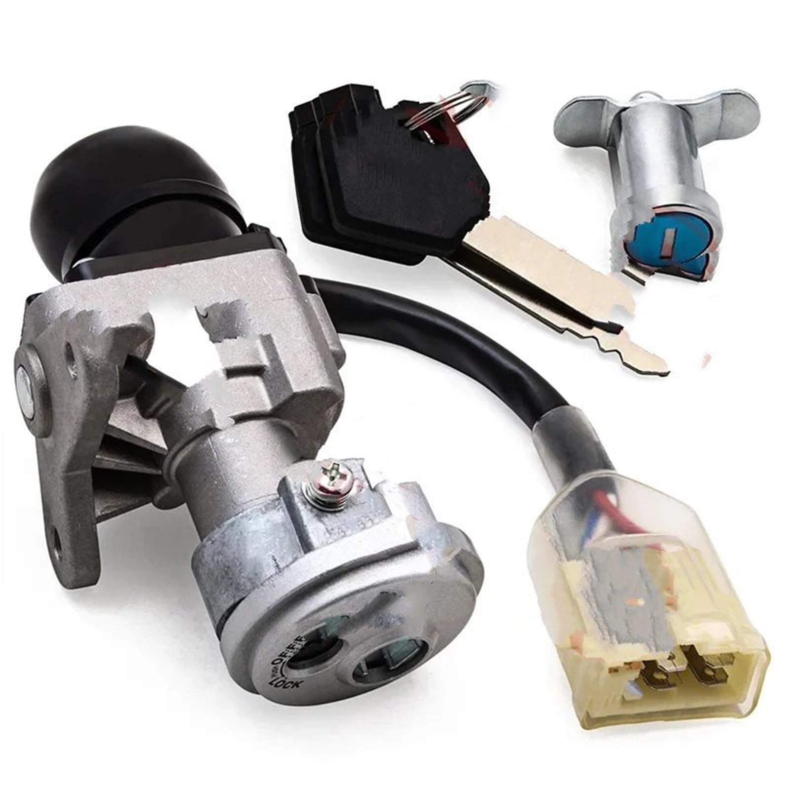 Interruptor de Control de Encendido Para UU125T/Uy125 Interruptor Eléctrico Llave Encendido Motocicleta Juego Completo Bloqueo Coche(Lock set RY- 0416)
