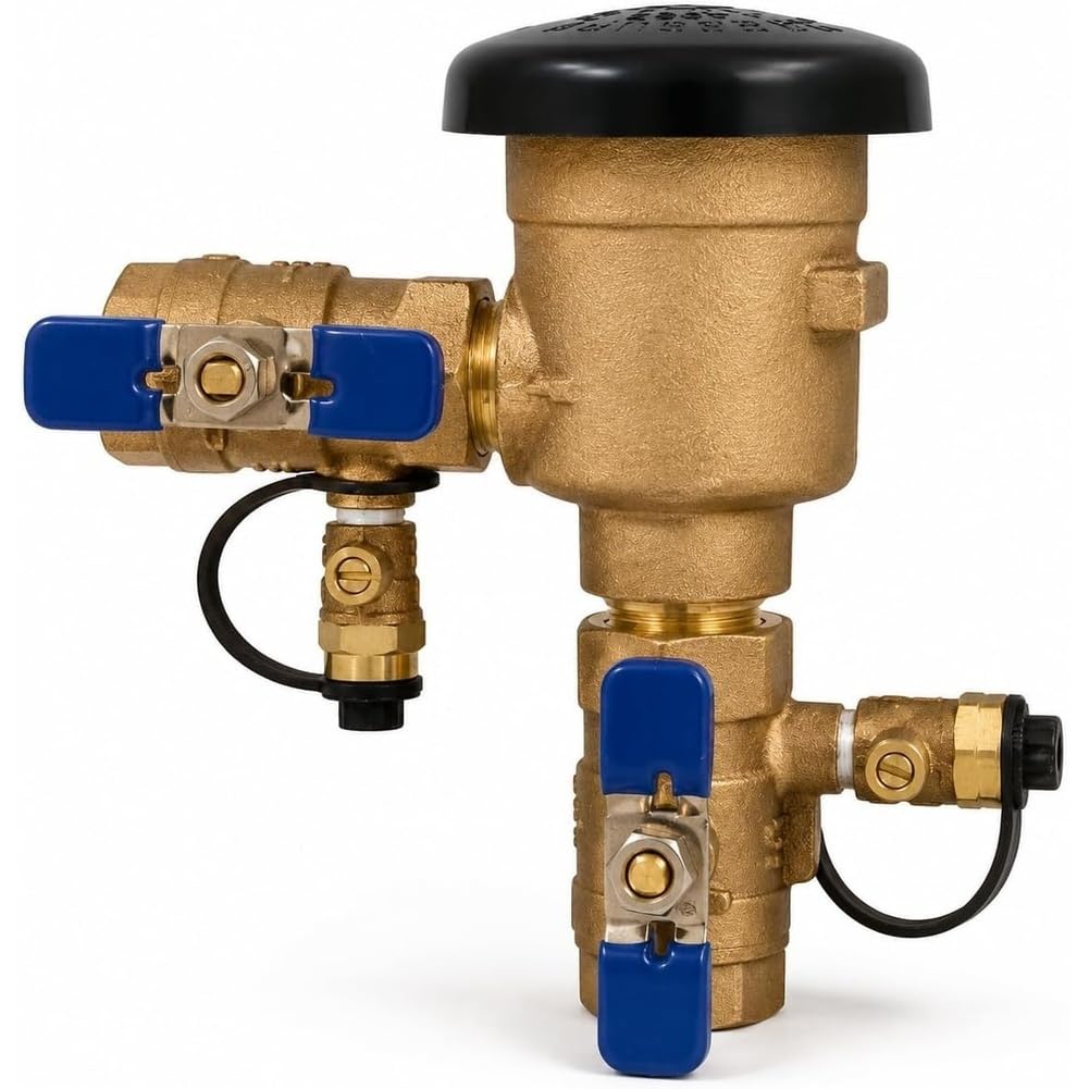 Aundhegrtt As Shown 3/4" Pressure Vacuum Breaker Assembly Backflow Preventer For Irrigation & Lawn Systems