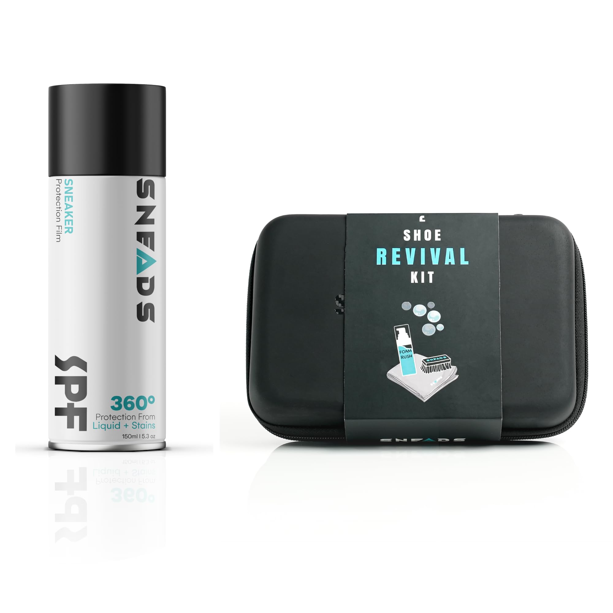 Sneads Sneaker Care Pro Bundle - SPF360 Shoe Protection Film + SRK Shoe Revival Kit (SPF+SRK) | Sneaker Cleaning Kit | Shoe Cleaner | Shoe Protector | Water Repellent Spray (B0CYTY389J) Amazon Price History, Amazon Price Tracker