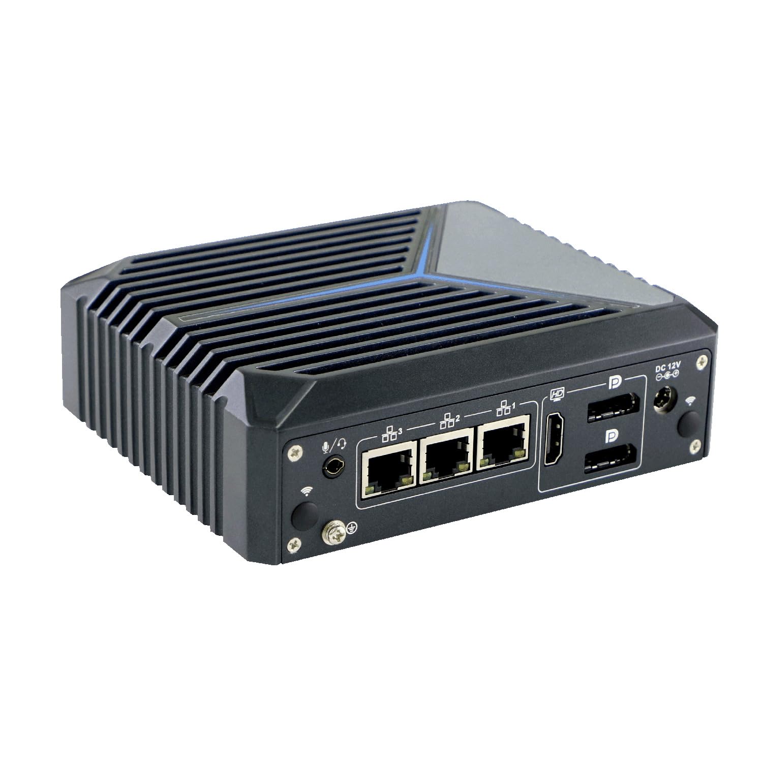 Micro Firewall Appliance, Mini PC, PFSense, Mikrotik, OPNsense, VPN, Router PC, Celeron J6412, RX13, AES-NI, SIM Slot, COM, 3 x 2.5GbE LAN, HDMI, 2 x DP, TPM2.0, 4G RAM, 64G SSD