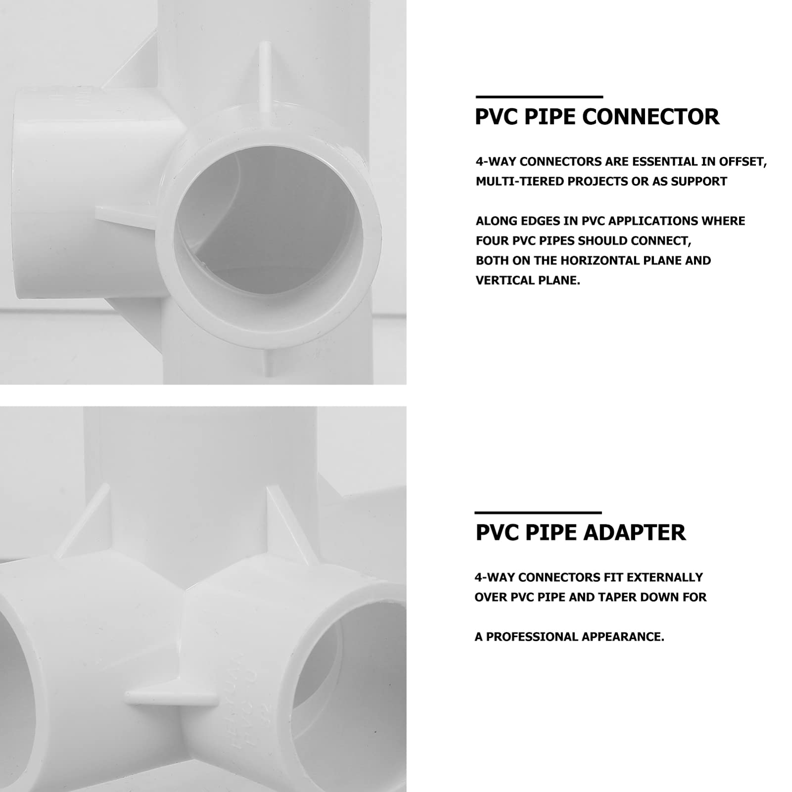 Lot 10 Connecteurs Coudés PVC 3 Voies 90° Ø20 Mm – Raccords Tuyaux Meubles Tente Serre