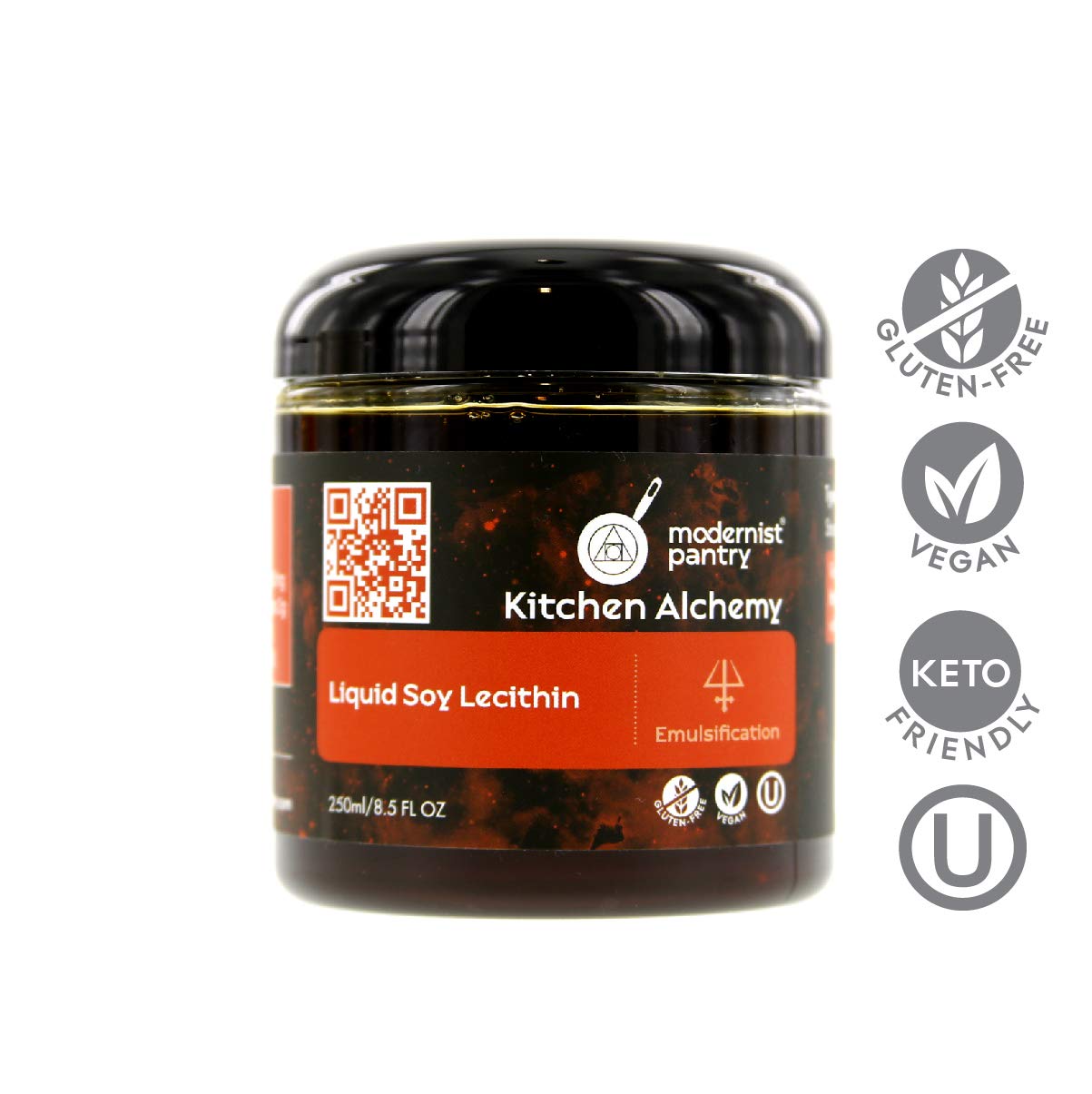 Pure Liquid Soy Lecithin Gluten-Free Vegan OU Kosher Certified - 250ml/8.5oz — Amazon image 2