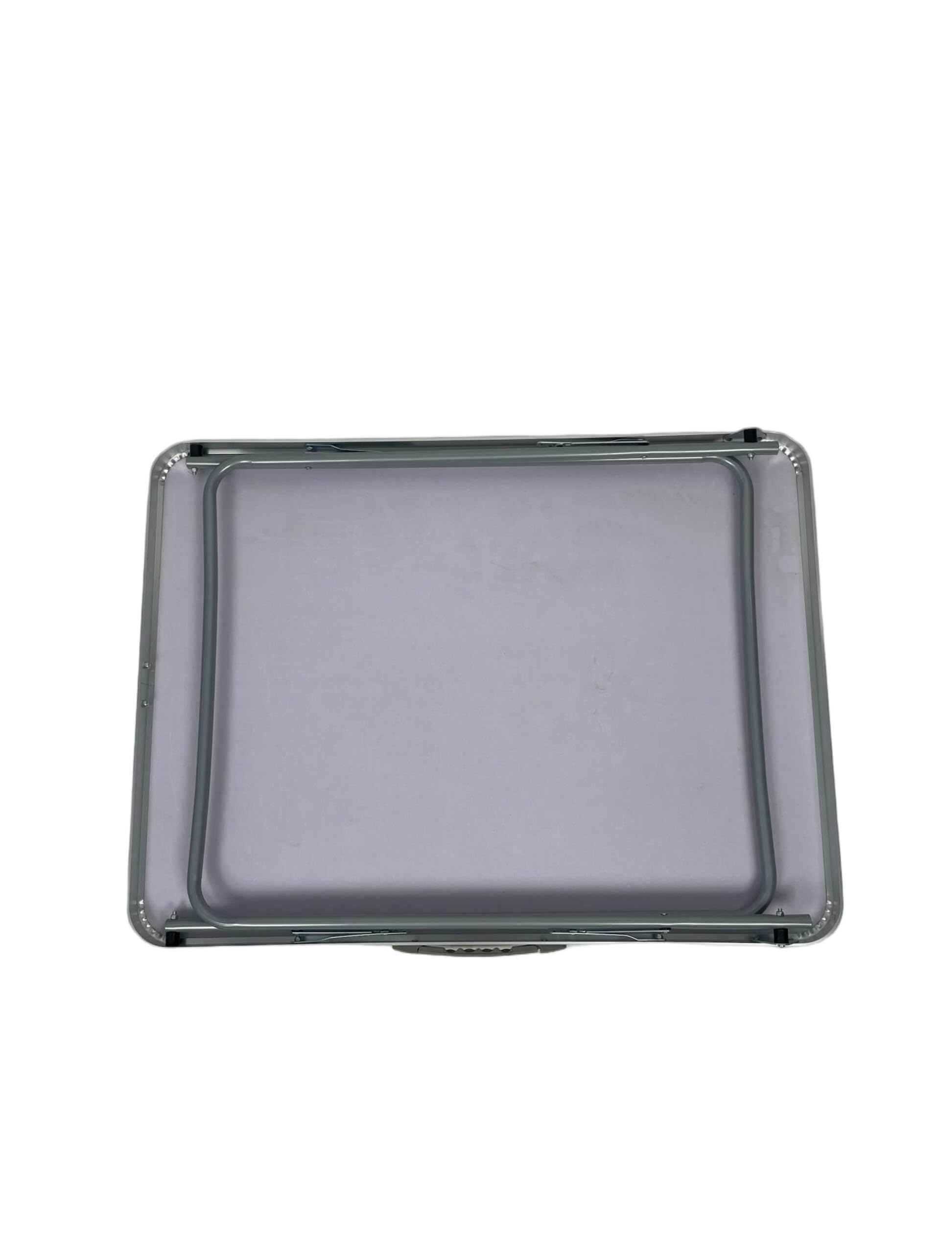 Relaxdays Table de Camping | table d'appoint pliable, H x L x P 68,5 x 70 x 50 cm, camping/pique-nique, aluminium, noire