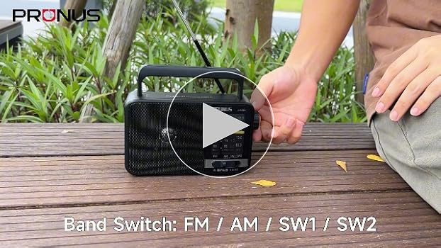 Poste Radio FM/AM PRUNUS J-03 Draagbare Radio op Batterijen en
