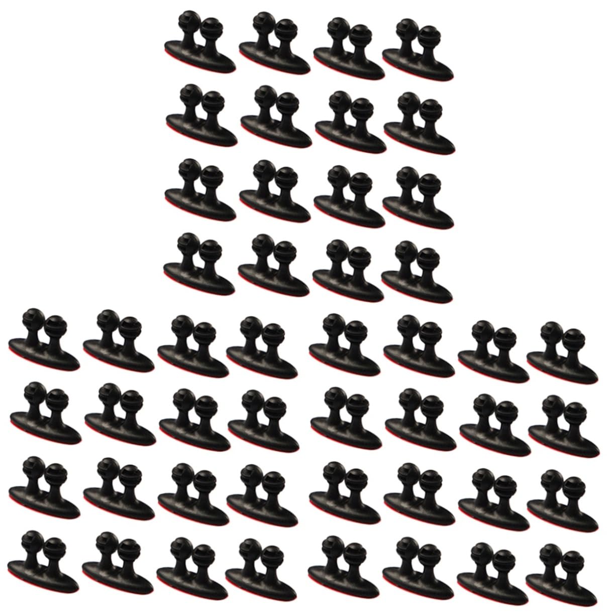 DOITOOL 96stücke Teiliges Kabelbinder Praktische Kabelclips Für Und Wandmontage Vielseitige Organizer Für Ladekabel Und Elektrische Drähte Schwarz