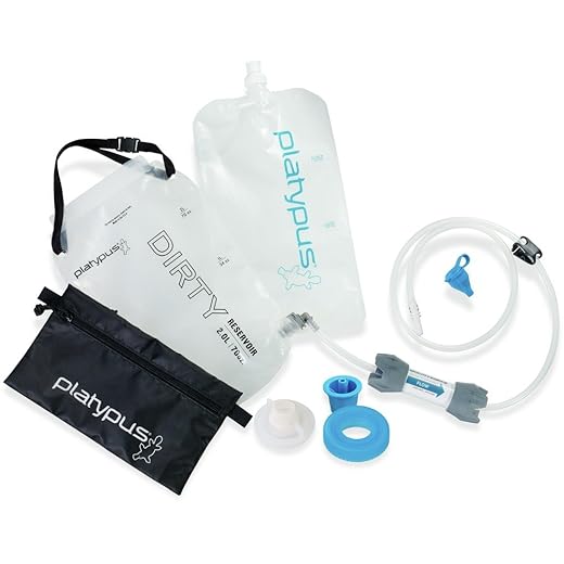 Platypus GravityWorks Group Camping Water Filter System Complete Kit, 2-Liter